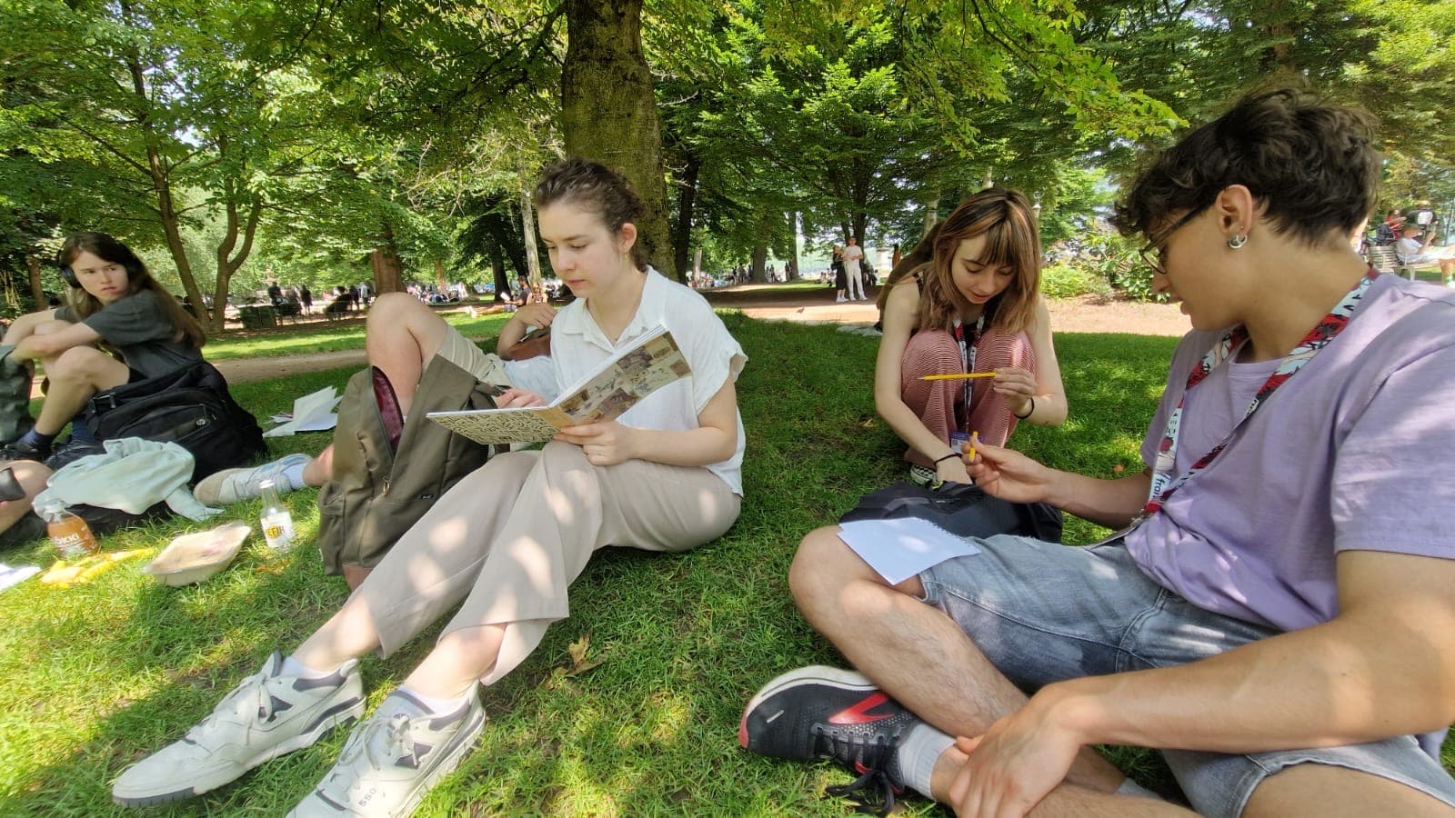 CANVAS students in an outdoor workshop
